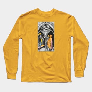 Three of pentacles tarot card Long Sleeve T-Shirt